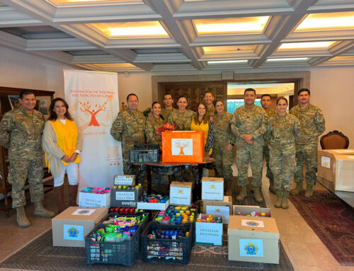 Exitosa campaña solidaria de útiles de aseo organizada por la Fundación de Señoras del Ejército